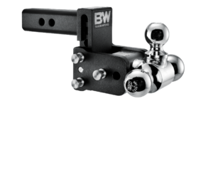 B&W TOW & STOW DUAL BALL MOUNT Model 6 Triple BALL MOUNT 6-1/2" Vertical Adjustment (3" Drop & 3-1/2" Rise) 1-7/8", 2" & 2 5/16" BALLS Eliminates the need for multiple ball mounts